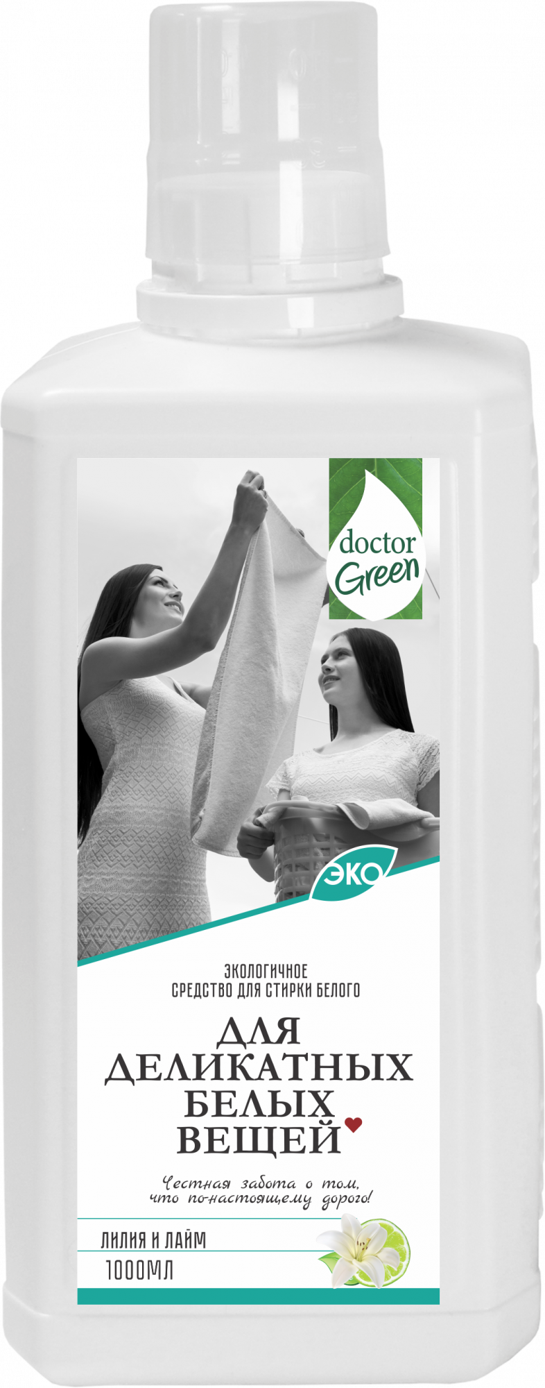 Жидкое средство для стирки белого белья Doctor Green «Для деликатных белых вещей», 1000 мл в Павлодаре.